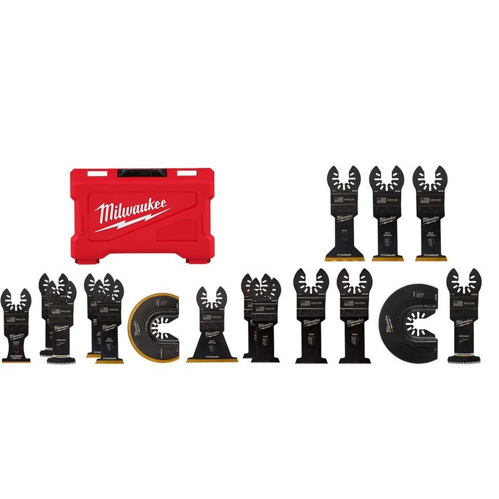 Milwaukee 49-10-9113-49-10-9107 Oscillating Multi-Tool Blade Kit (16-Piece)