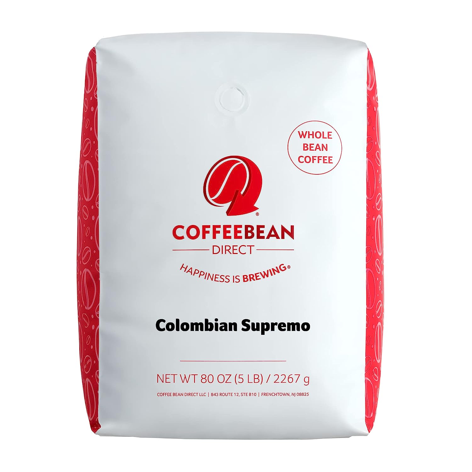 Coffee Bean Direct Colombian Supremo. Whole Bean Coffee. 5-Pound Bag