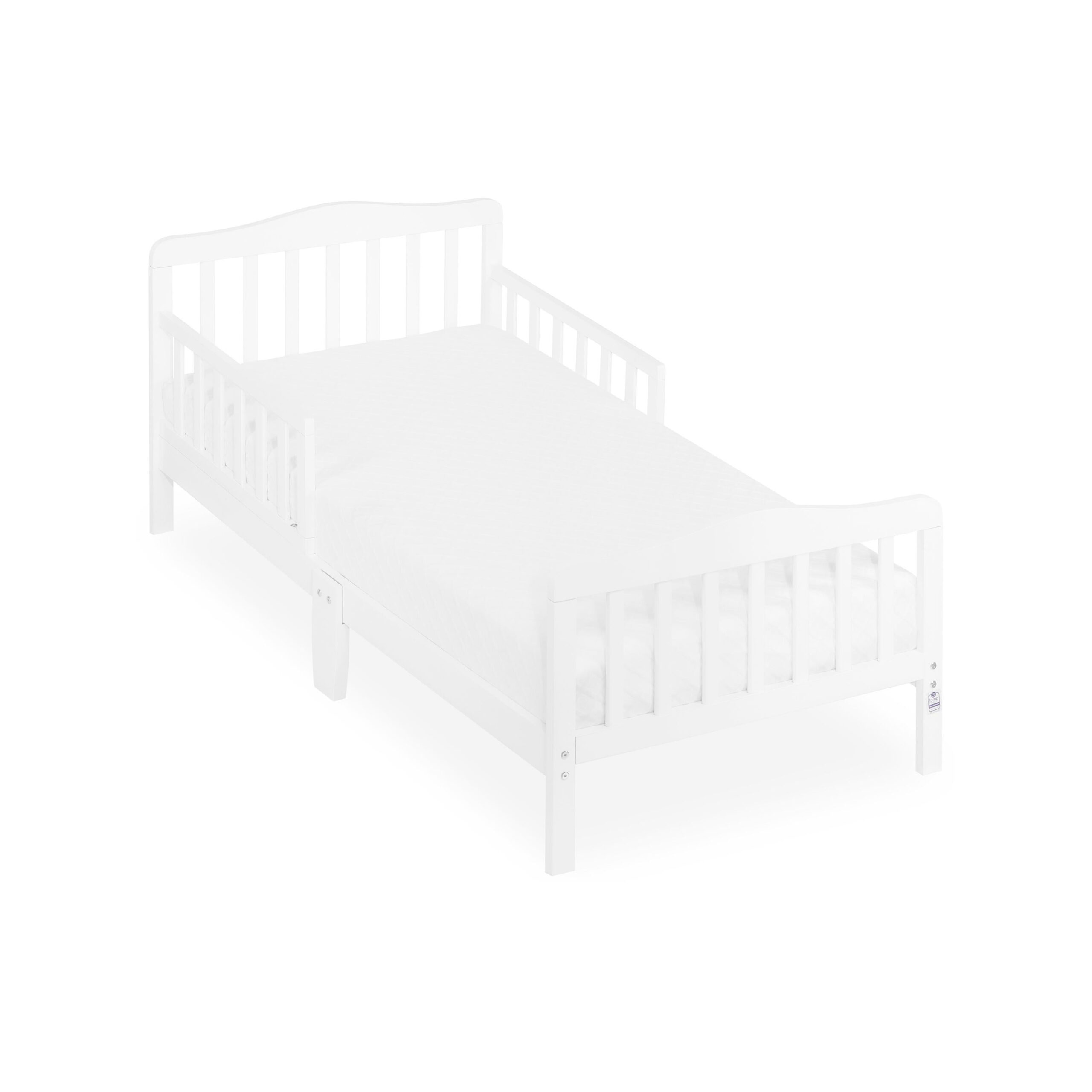 Dream on Me Classic Design Toddler Bed. White