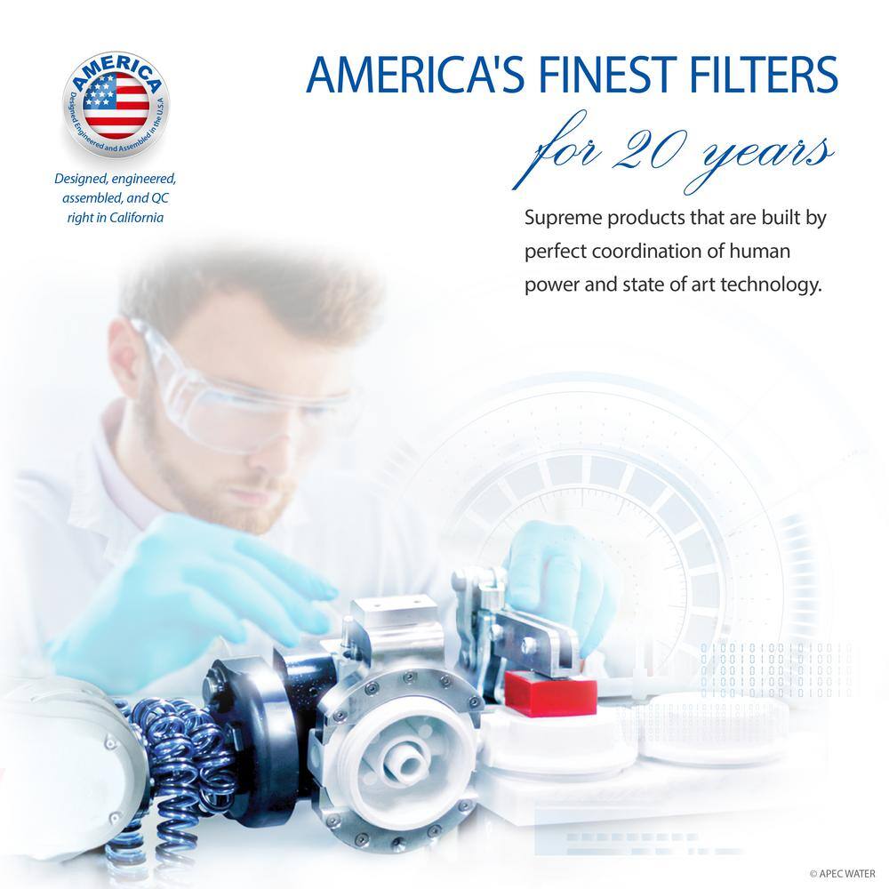 APEC Water Systems ROES-50 Essence Premium Quality 5-Stage Under-Sink Reverse Osmosis Drinking Water Filter System