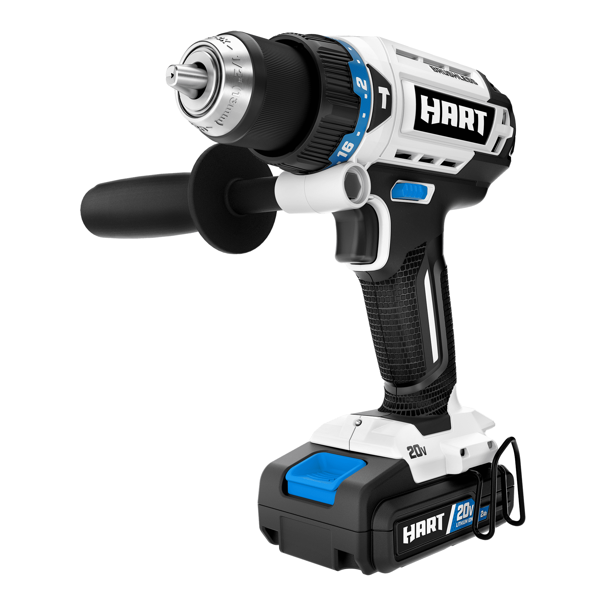 HART 20-Volt Brushless 1/2 Inch Hammer Drill Kit