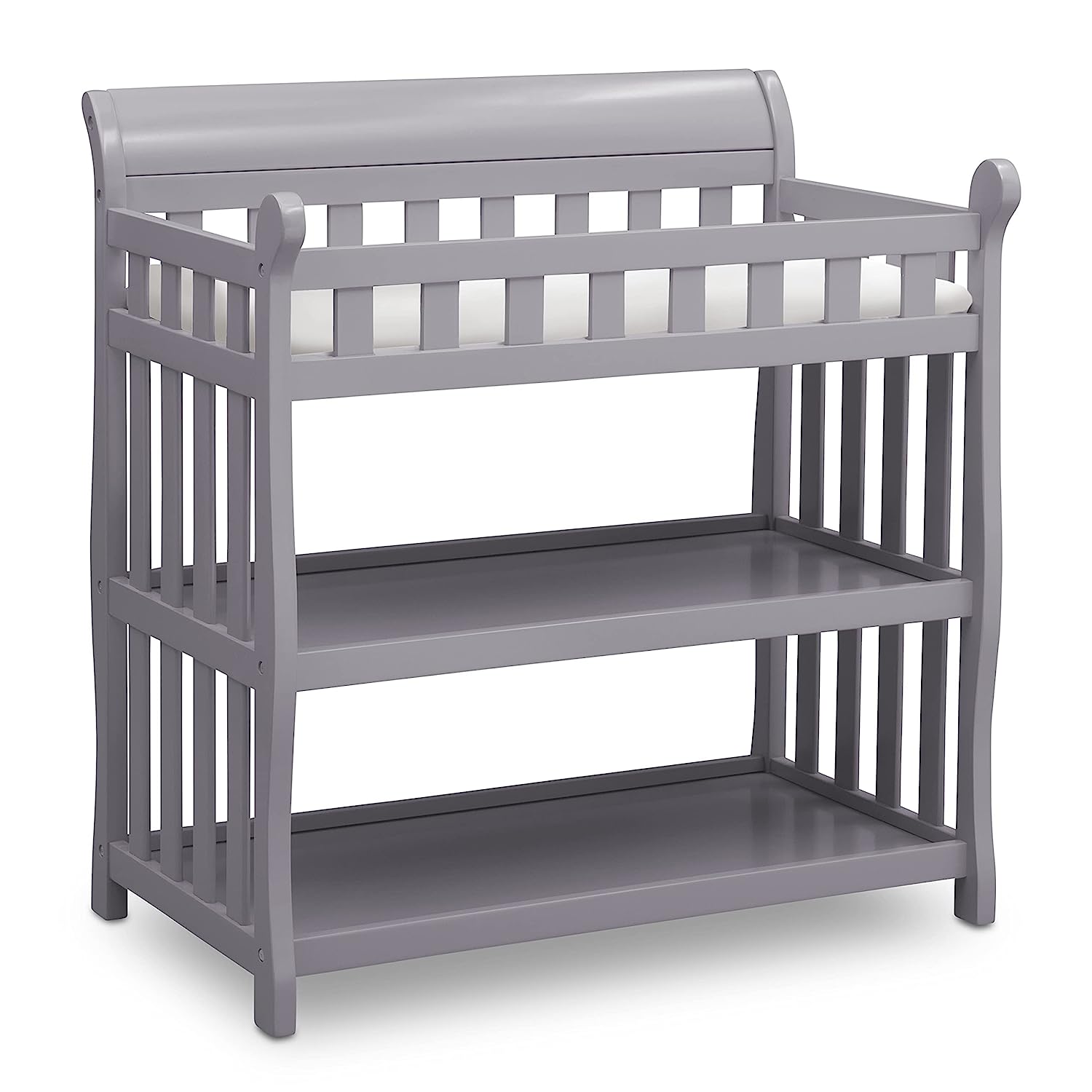 Delta Children Eclipse Changing Table with Changing Pad. Grey