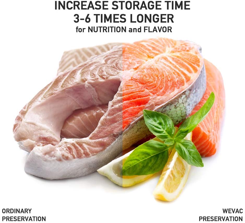 Wevac Vacuum Sealer Bags 8×16′ Rolls 3 pack for Food Saver. Seal a Meal. Weston