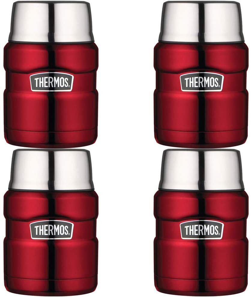 Thermos Stainless Food Jar. Cranberry 16oz. Quantity 4