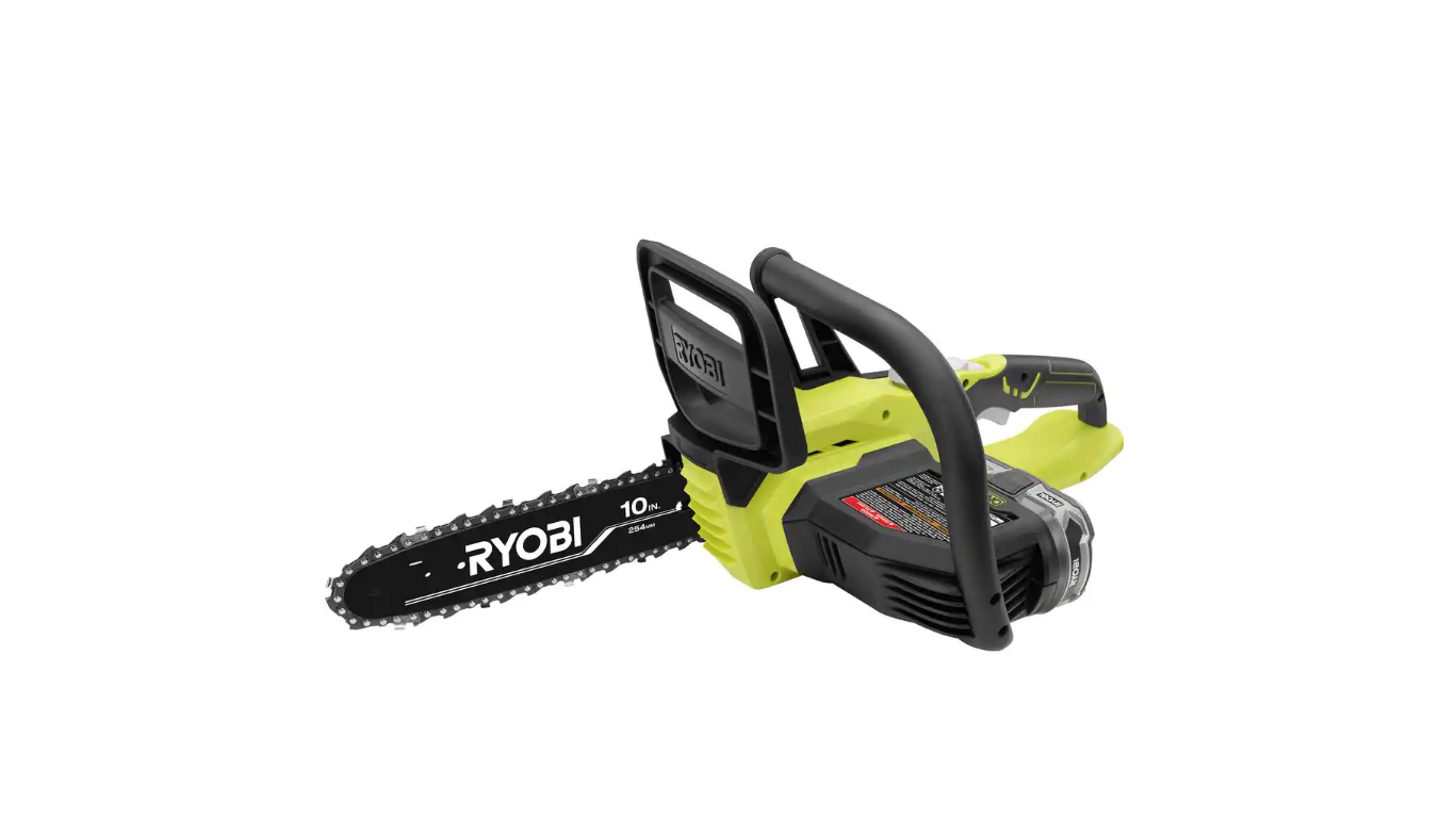 RYOBI P547 ONE+ 18V 10 in. Cordless Battery Chainsaw with 1.5 Ah Battery and Charger