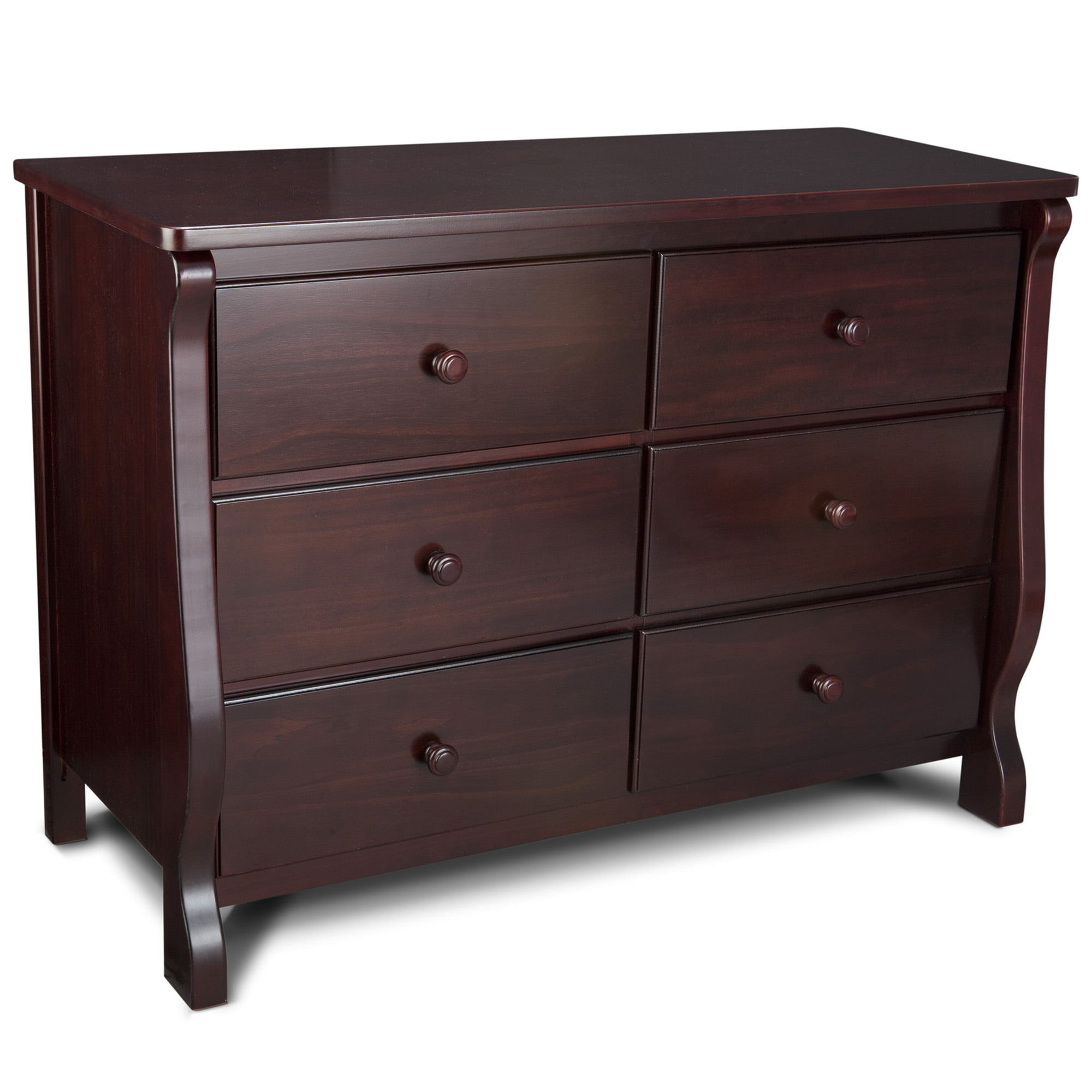Delta Children 6 Drawer Dresser. Greenguard Gold Certified. Espresso Cherry