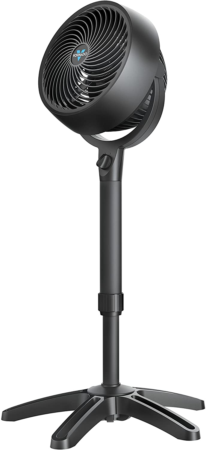 Vornado  38-in 3-Speed Indoor Black Pedestal Fan