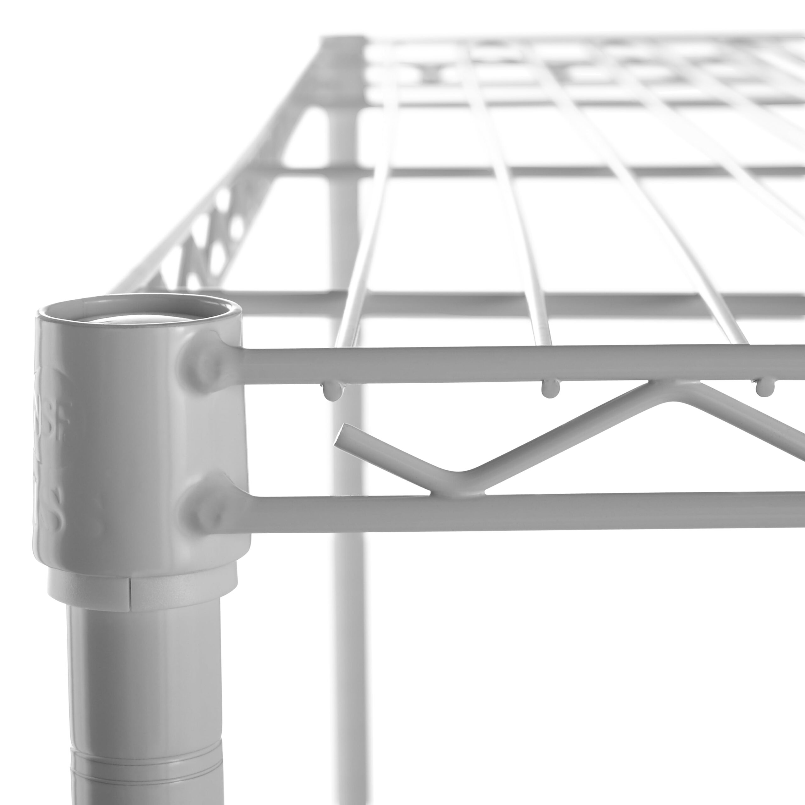 Hyper Tough 14″W x 36″D x 54″H 4-Shelf Wire Shelving Unit. White