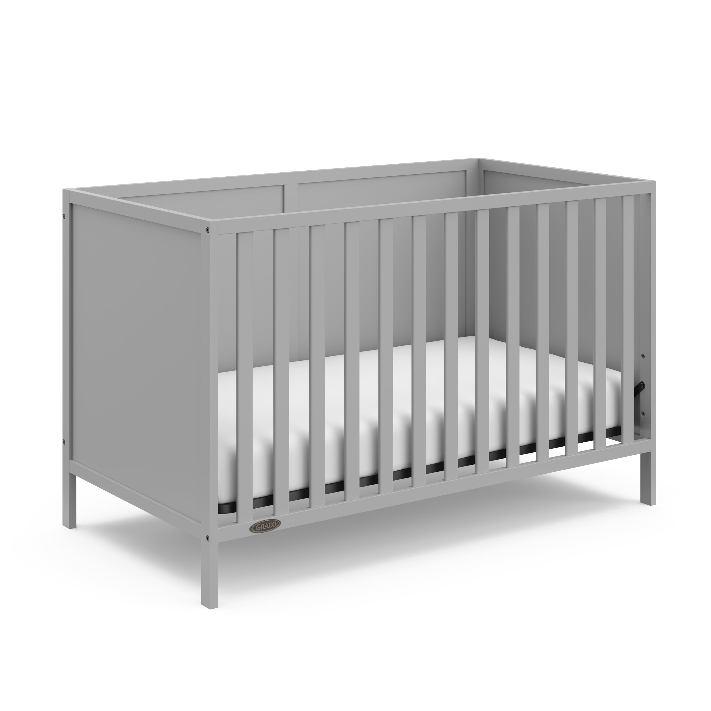Graco Theo 3-in-1 Convertible Baby Crib. Pebble Gray