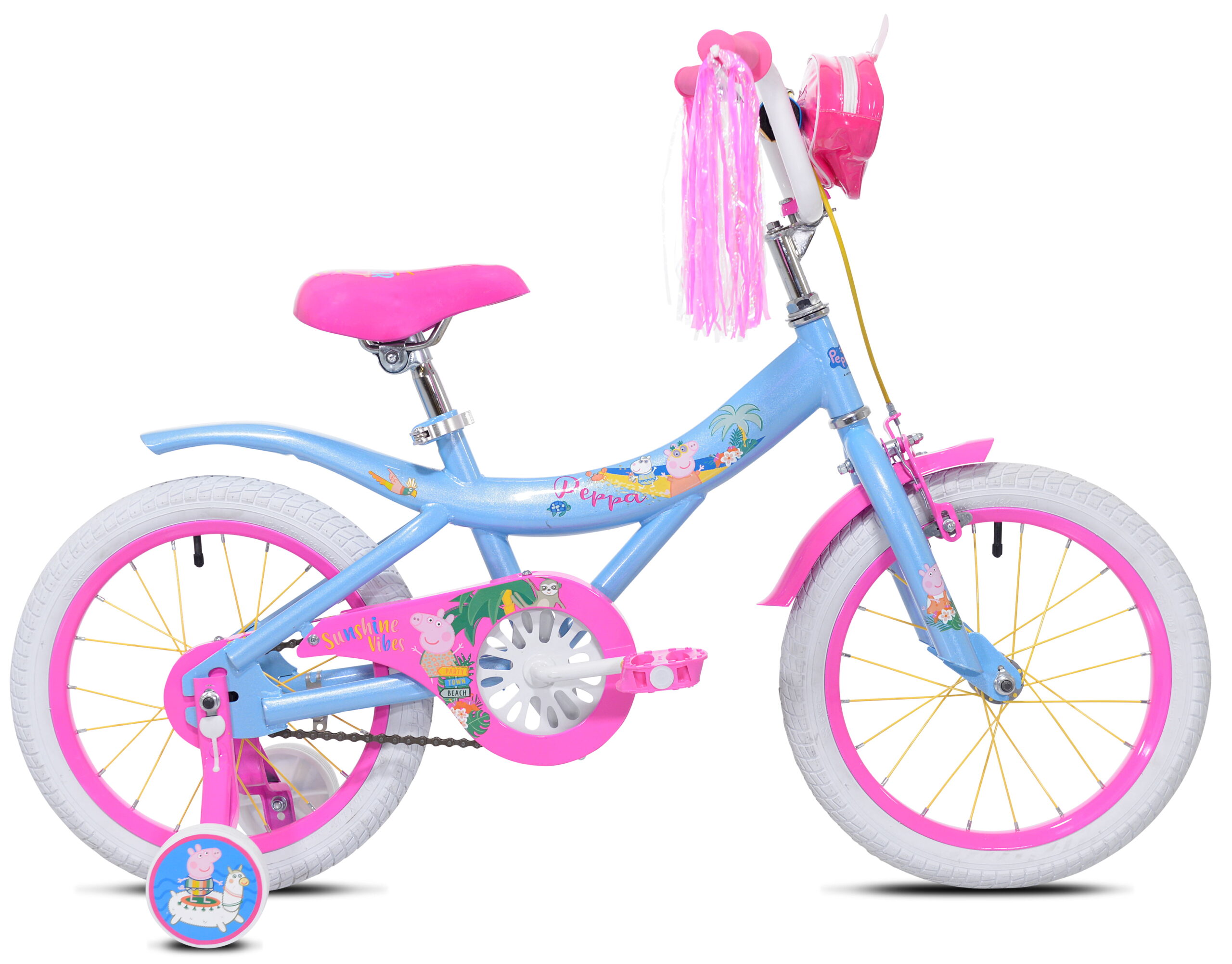 Kent Bicycles Peppa Pig 16-inch Girl-s Bicycle. Blue and Pink