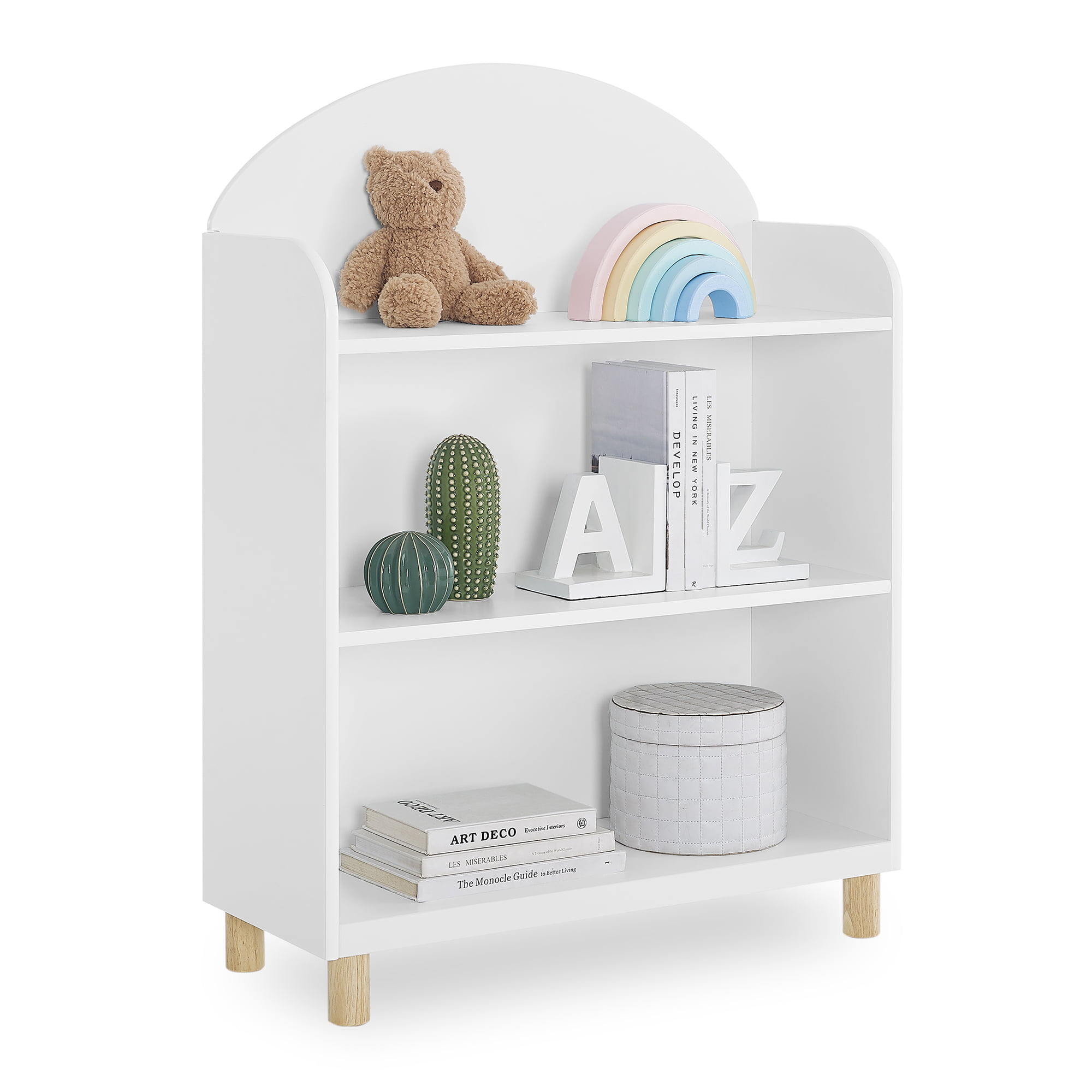 Delta Children Reese 3-Shelf Bookcase. Bianca White/Natural