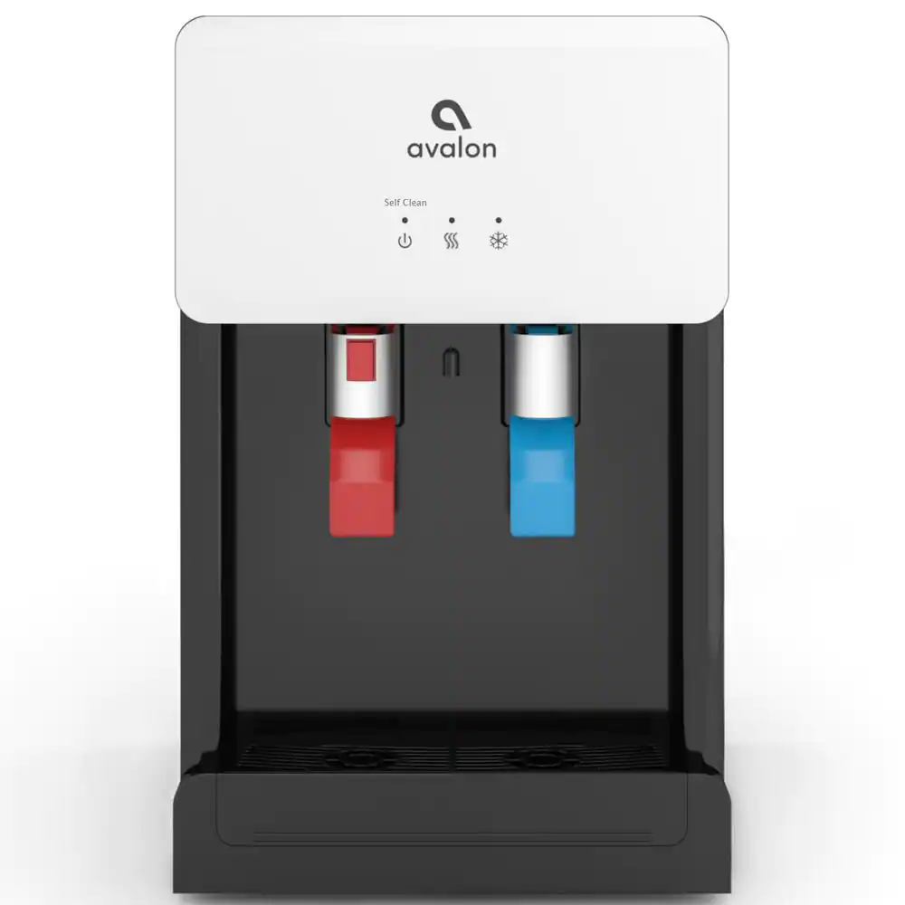 Avalon Countertop Self Cleaning Touchless Bottle less Water Cooler Dispenser. White