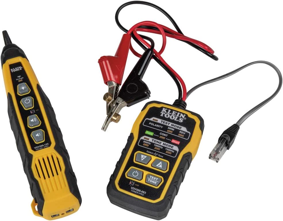 Klein Tools VDV500-820 Cable Tracer with Probe Tone Pro Kit for Telephone. Internet. Video. Data and Communications Cables