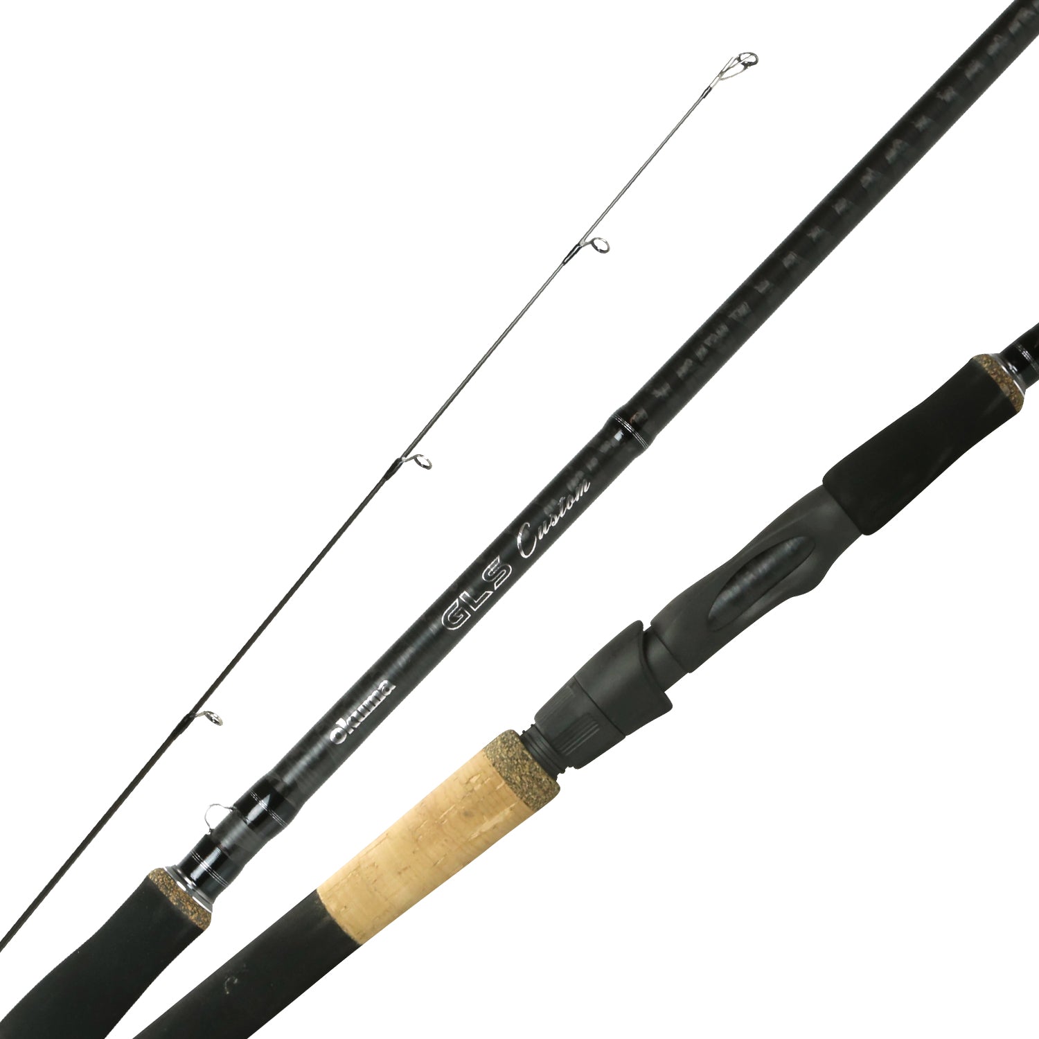Okuma GLS-S-1062M Great Lakes Steelhead Custom Spinning Rod length 10-6. line wgt 8-17lb. lure wgt 3/8-3/4oz. 2pc