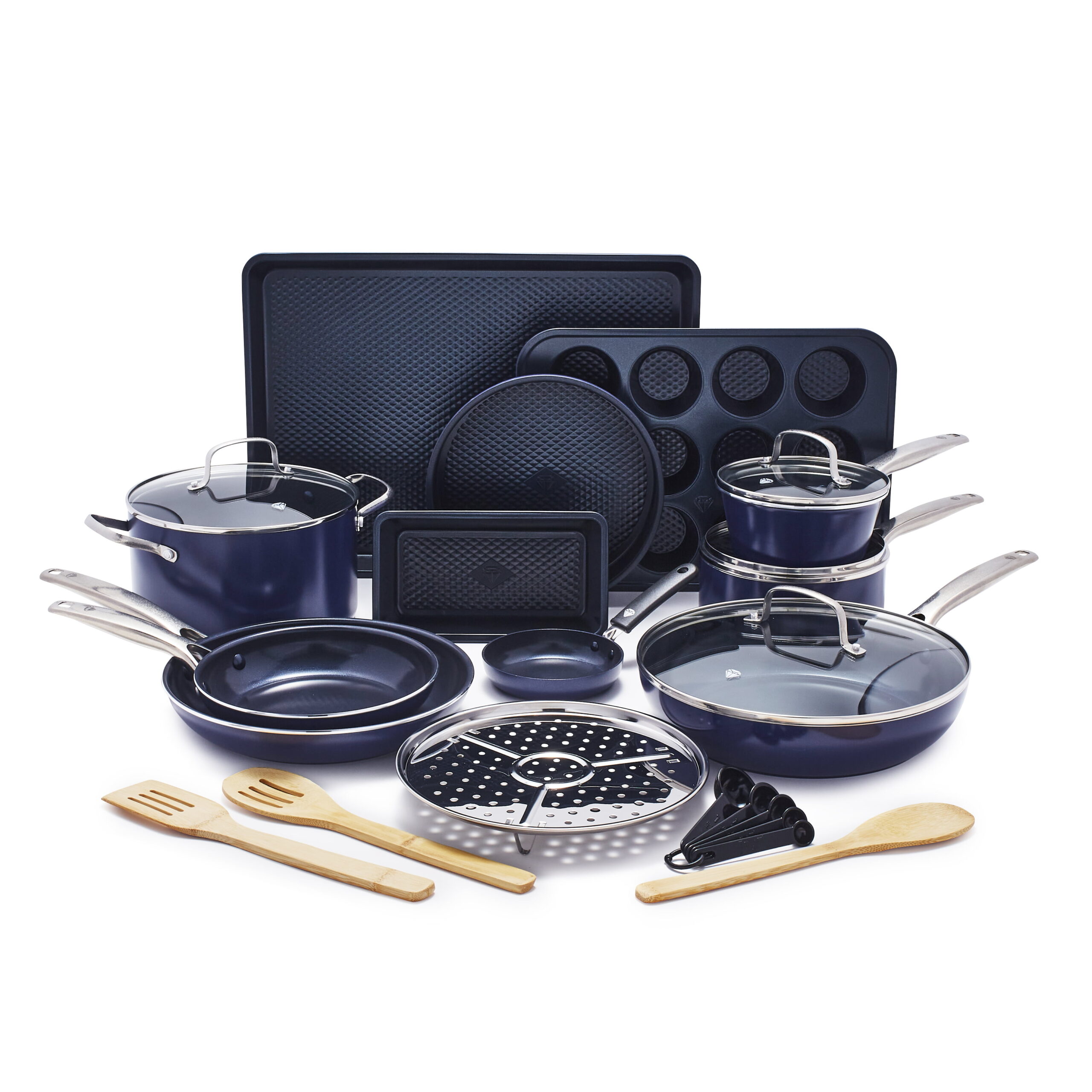 Blue Diamond Cookware 20pc Set. Blue