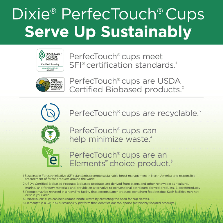 Dixie® PerfecTouch® 10 oz. Insulated Paper Hot Coffee Cup. 5310DX. 500 Cups