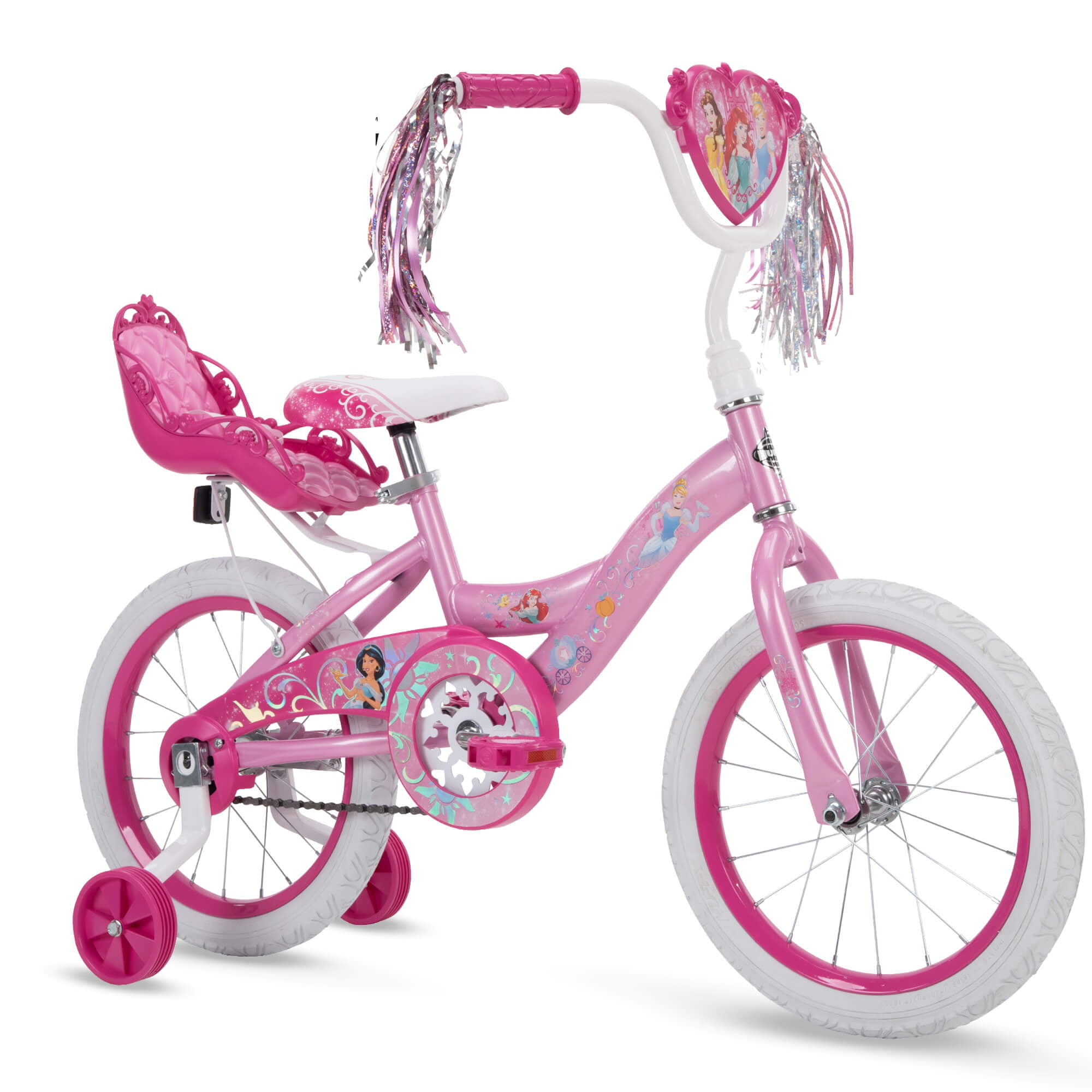 Disney Princess Girls- 16″ Sidewalk Bike by Huffy . Pink