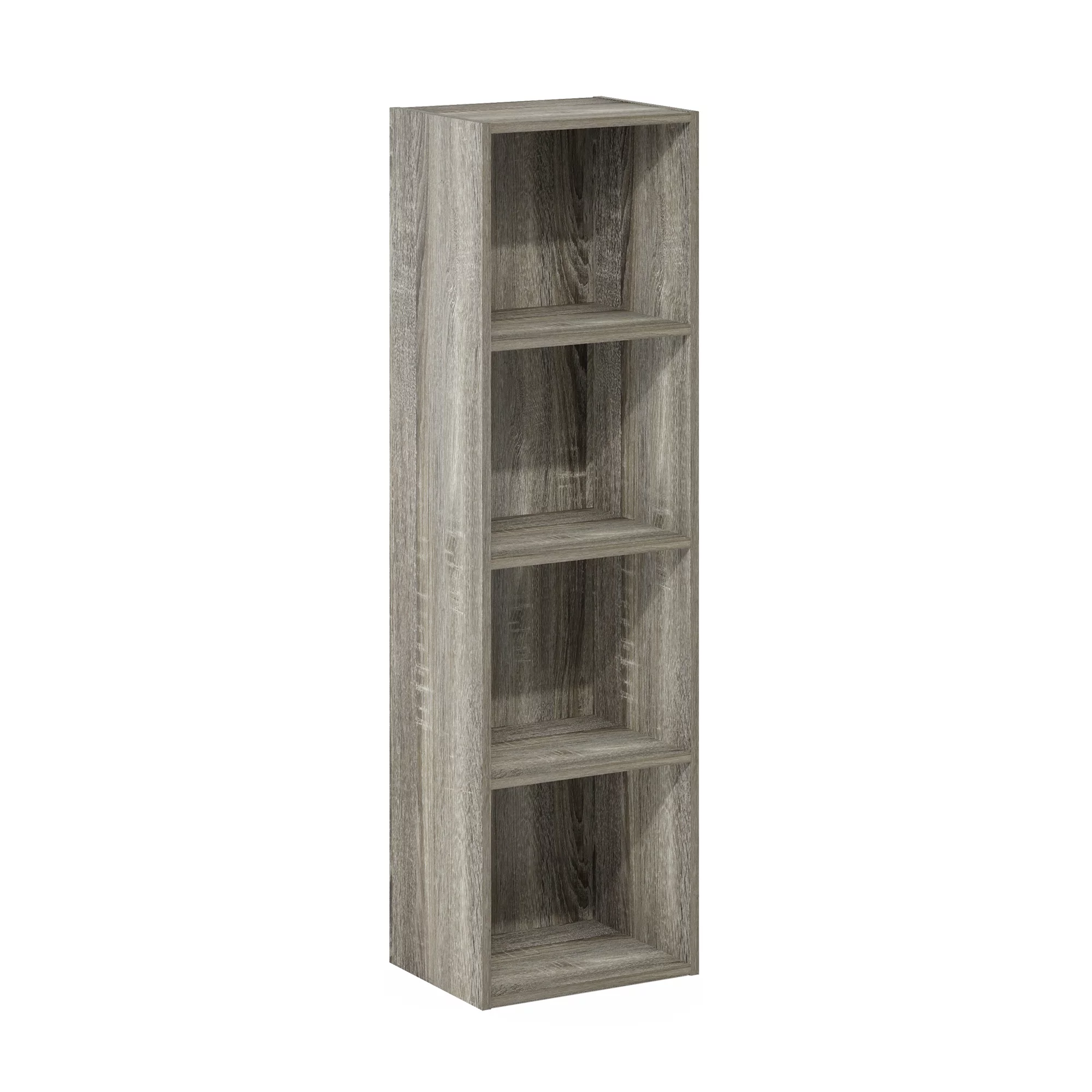 Furinno Pasir 4-Tier Open Shelf Bookcase. French Oak