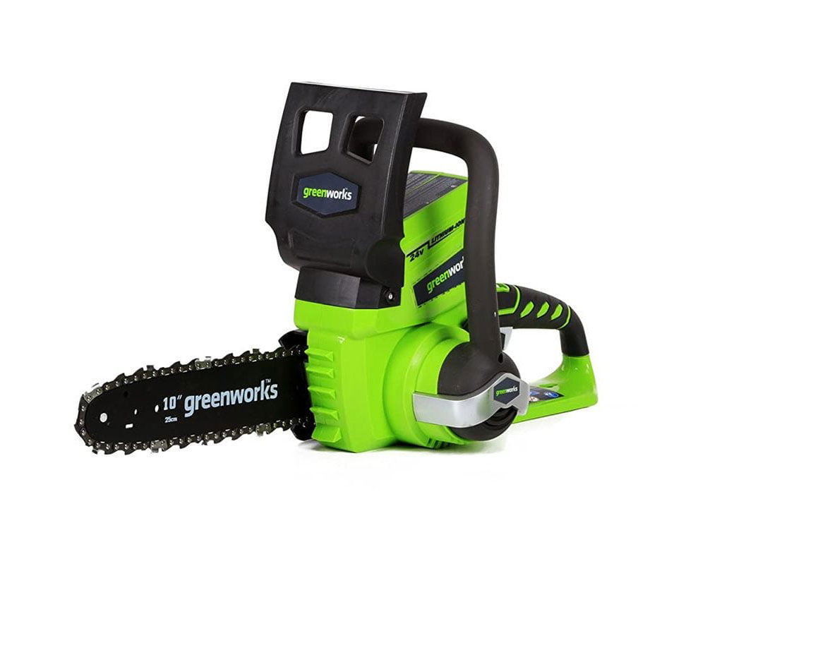 Greenworks 10″ 24 Volt Battery Powered Chainsaw