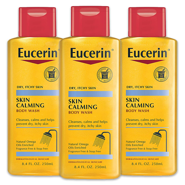 Eucerin Skin Calming Body Wash - Cleanses and Calms to Help Prevent Dry