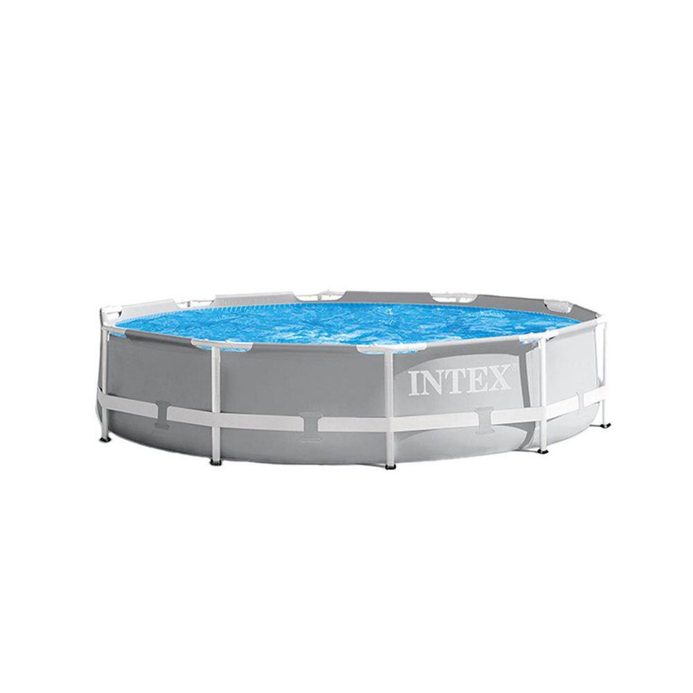 Intex 26701EH + 28065E 10 ft. x 30 in. Above Ground Swimming Pool w/330 GPH Filter Pump & Pool Ladder