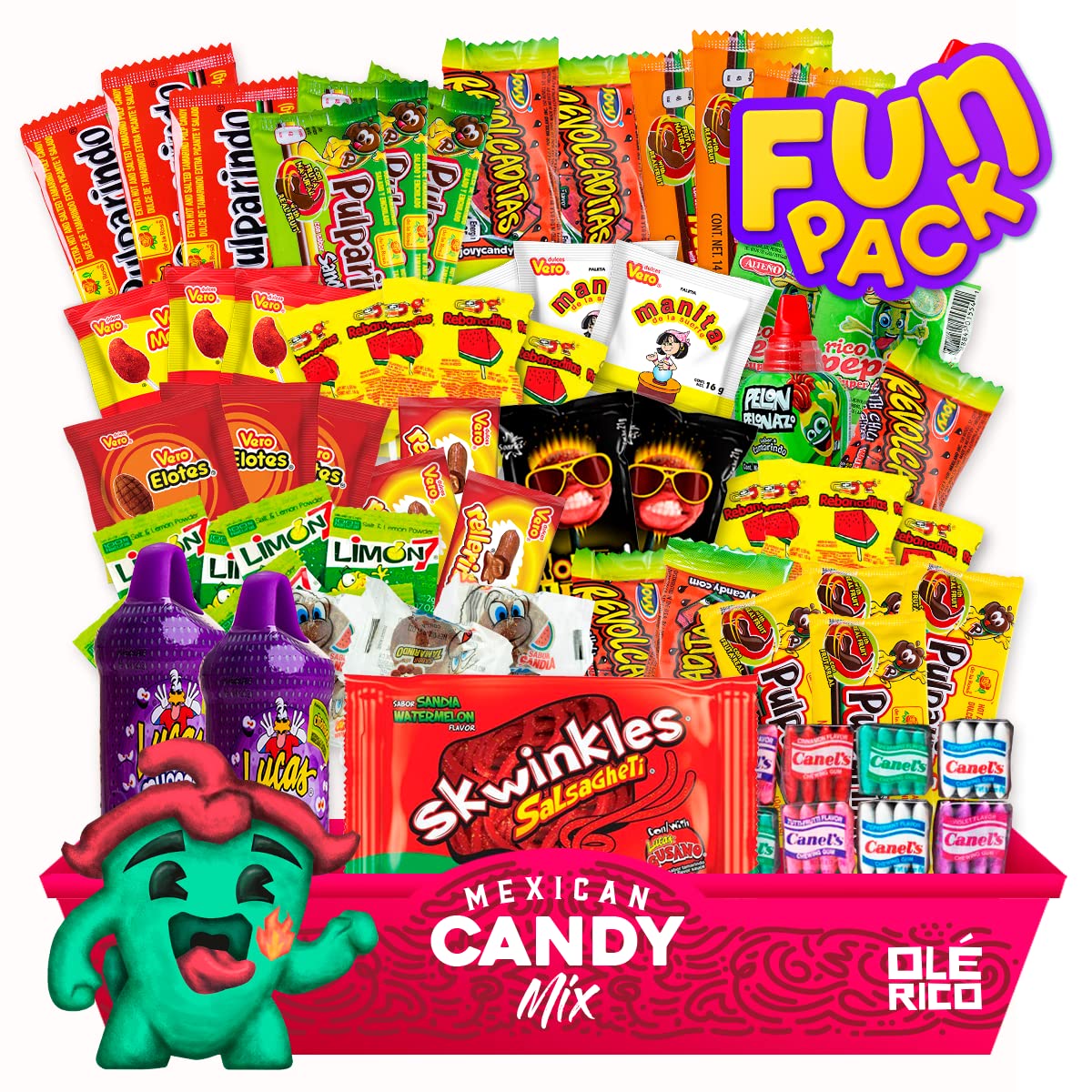 Mexican Candy Mix (42 Count) | Sweet. Sour and Spicy by Ole Rico