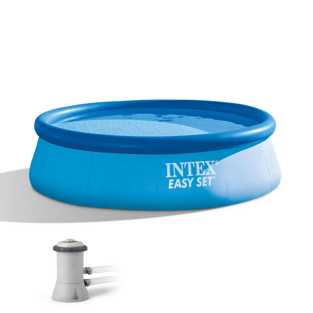 Intex 12′ x 30″ Easy Set Above Ground Swimming Pool & Filter Pump 28131EH