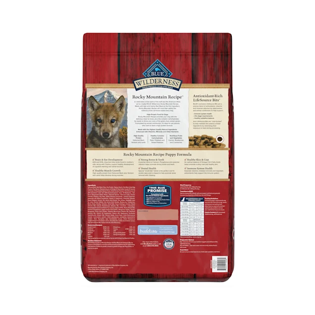 Blue Buffalo Blue Wilderness Rocky Mountain Recipe Puppy Red Meat Dinner Dry Dog Food