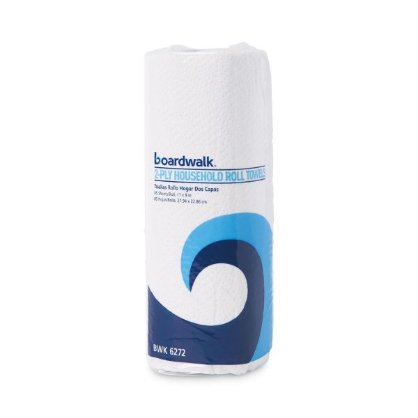 Boardwalk Kitchen Roll Paper Towels. 9 x 11. 2-Ply. White. 85 Sheets/Roll. 30 Rolls/Carton
