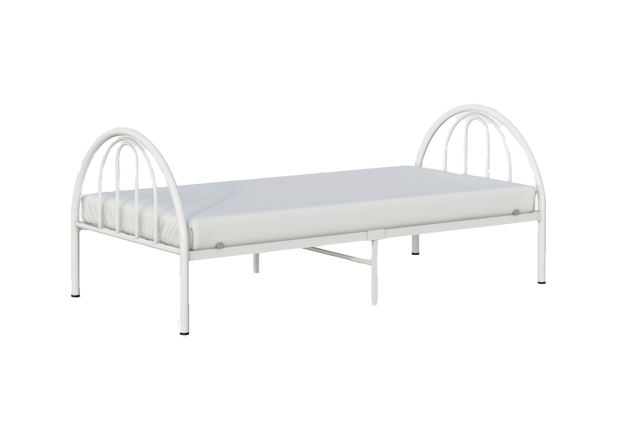 BK Furniture Brooklyn Classic Metal Bed. Twin. White