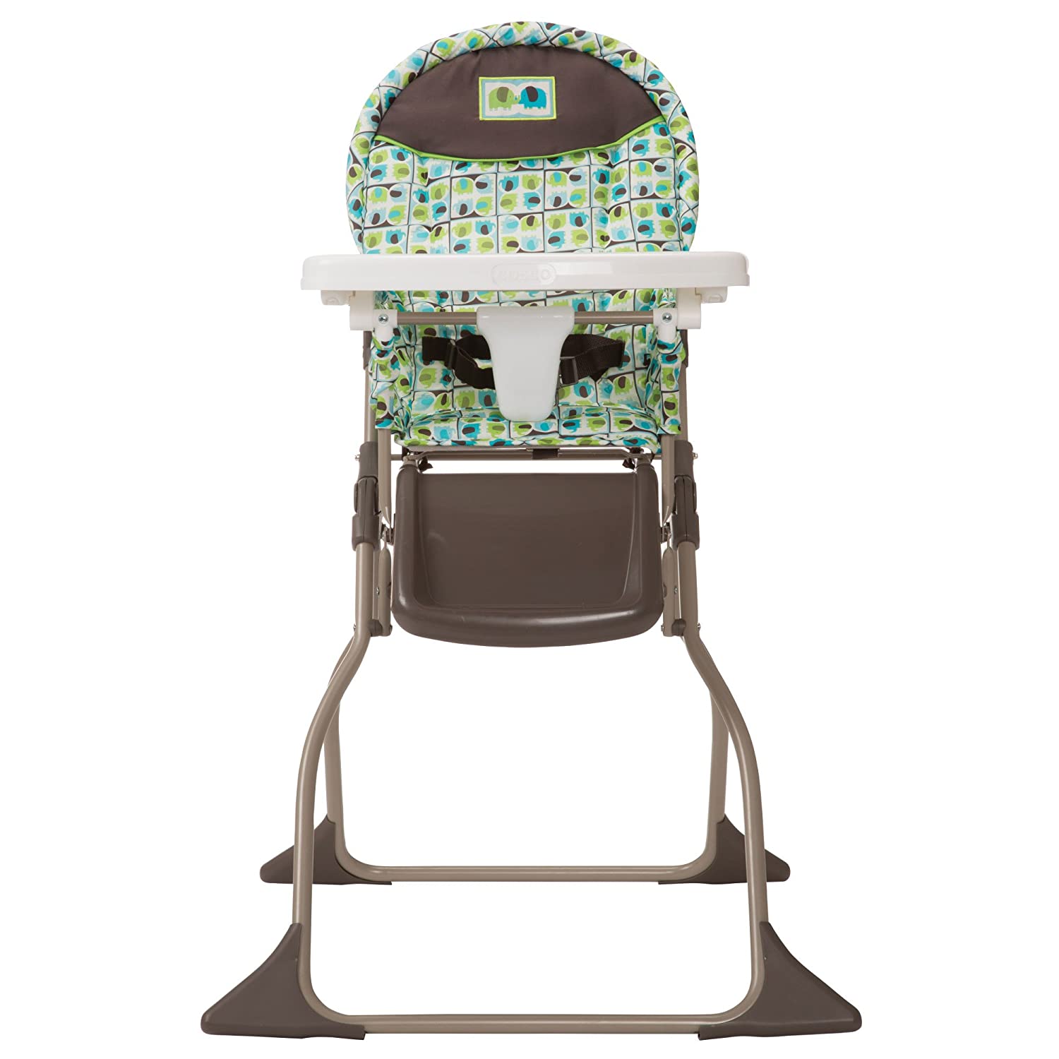 Cosco Simple Fold High Chair with 3-Position Tray (Elephant Squares)