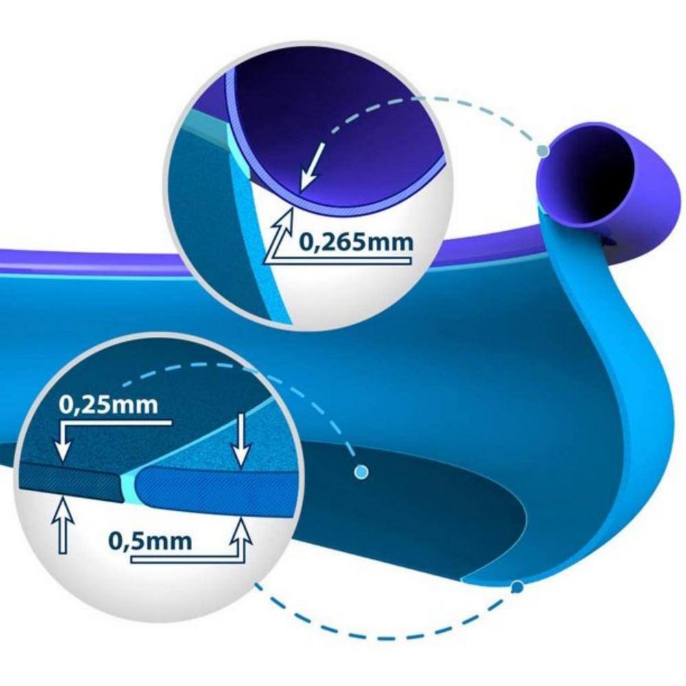 Afoxsos HDMX2552 12 ft. x 12 ft. Circular 30 in. Deep Inflatable Pool Above Ground Swimming Pool with Pump