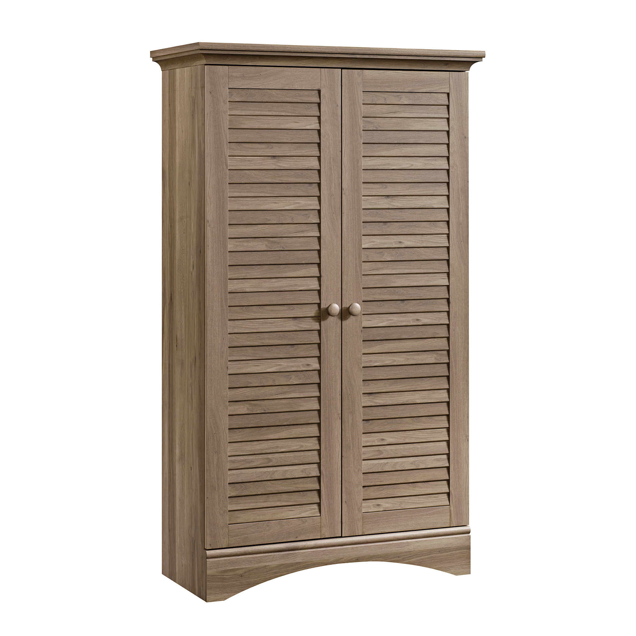 Sauder Harbor View Storage Cabinet. Salt Oak finish