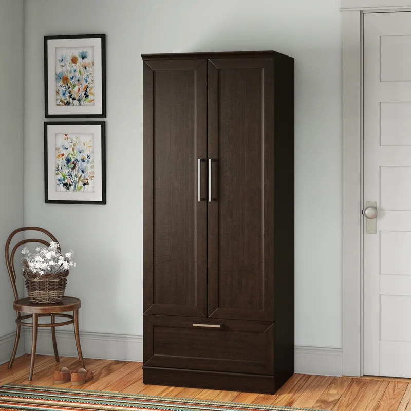 Andover Mills Tiberius Manufactured Wood Armoire. Dakota Oak