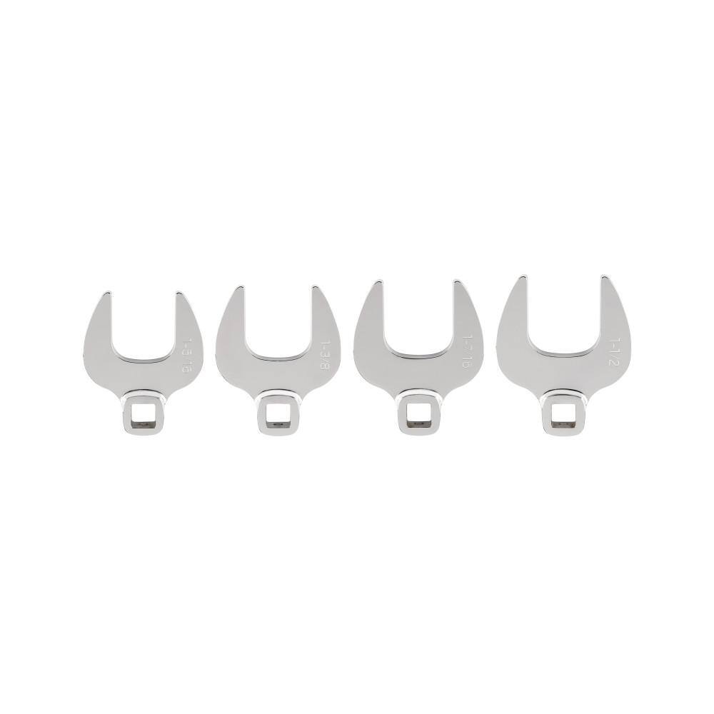 TEKTON WCF90405 1/2 in. Drive Crowfoot Wrench Set. 4-Piece (1-5/16 in. -1-1/2 in.)