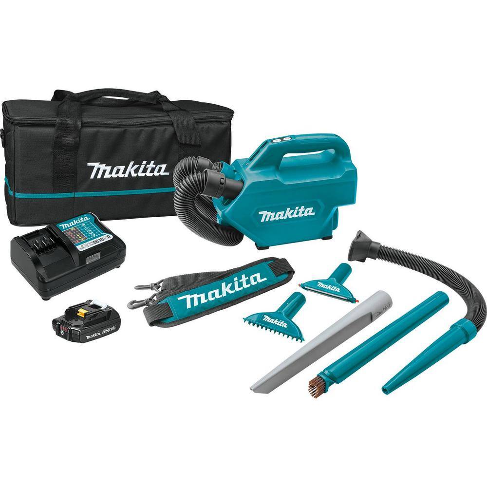 Makita LC09A1 12V max CXT 2.0 Ah Lithium-Ion Cordless Vacuum Kit
