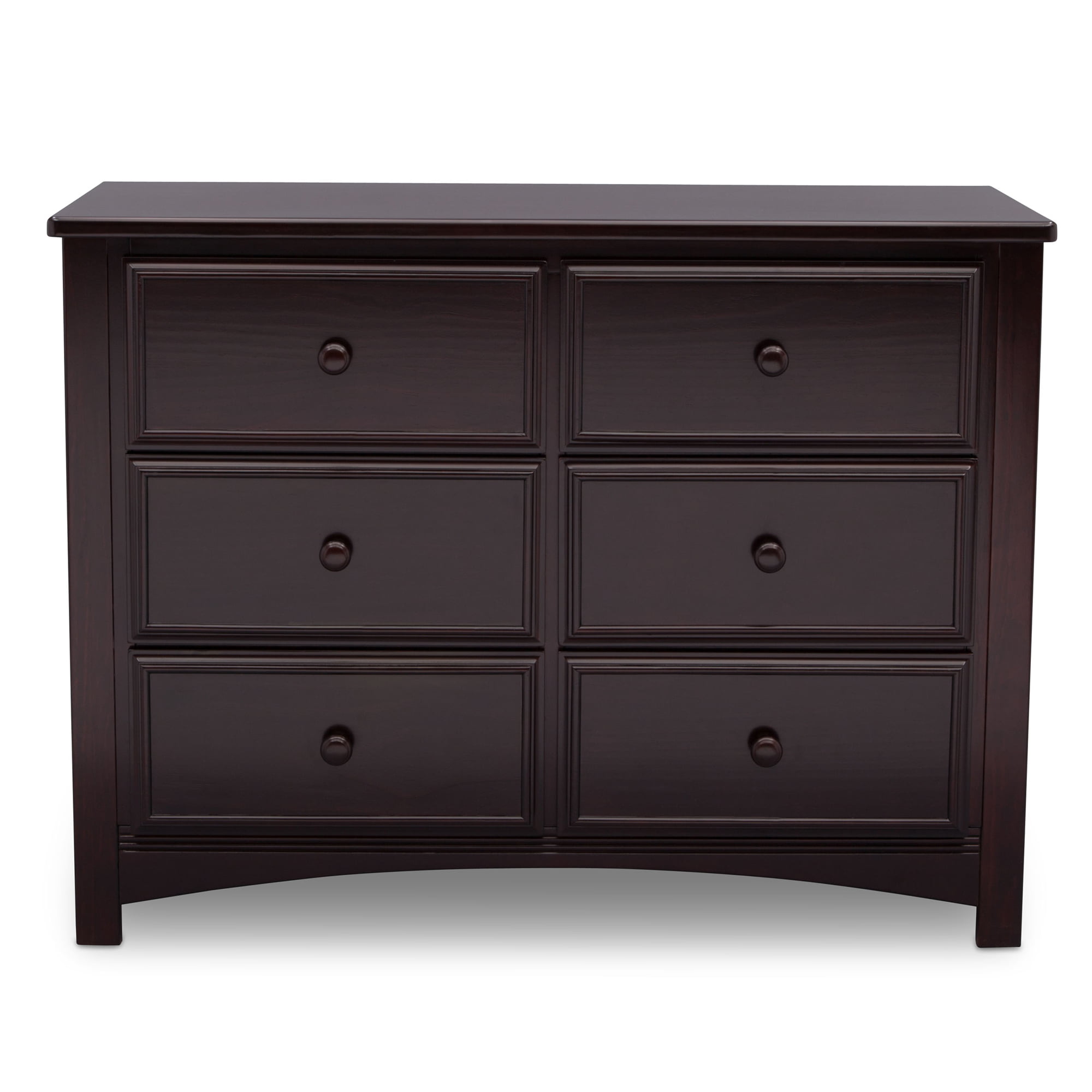 Delta Children Mason Universal 6 Drawer Dresser. Greenguard Gold Certified. Dark Chocolate