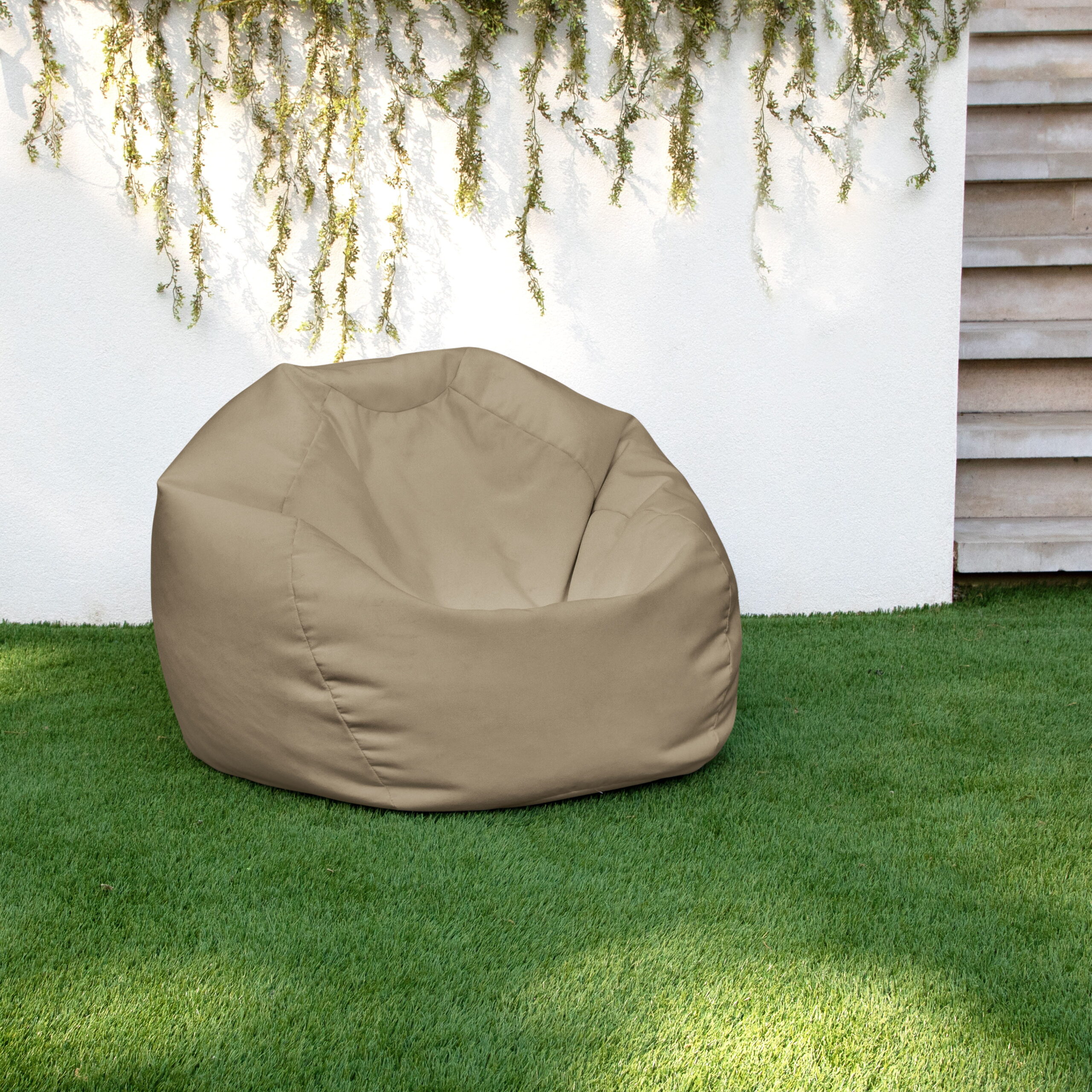 Sorra Home Tan Bean Bag Comfy Chair for All Ages