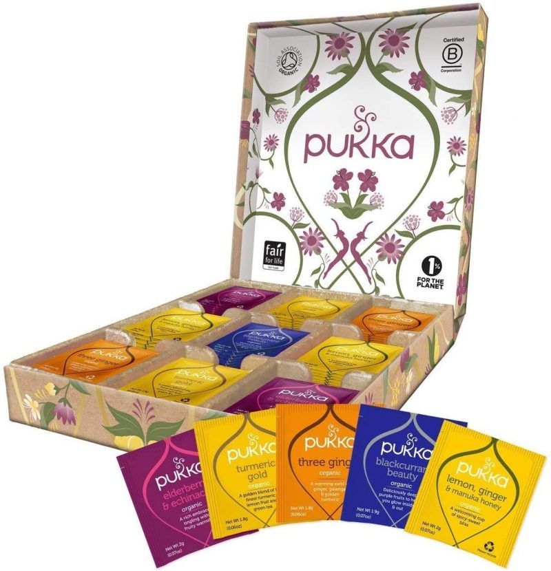 Pukka Herbs Support Selection Gift Box. Collection of Organic Herbal Teas. 45Ct