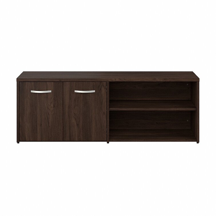 Bush Business Furniture Studio C 60” Wide 2 - Shelf Credenza - Black Walnut