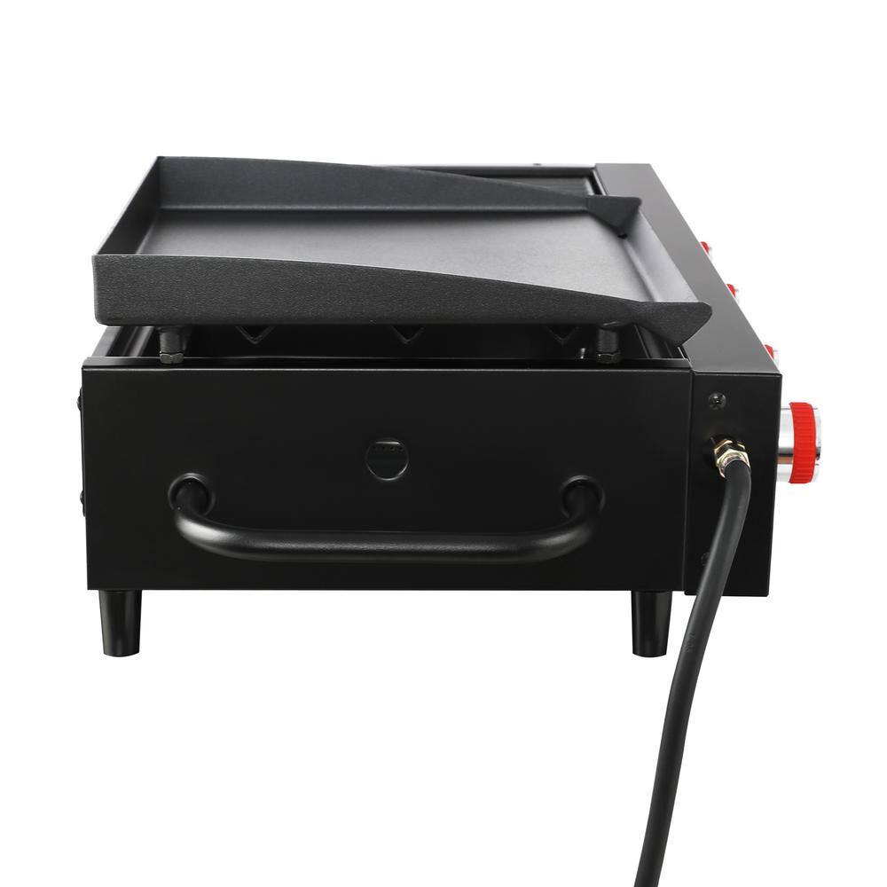 Royal Gourmet GD4002T 4-Burner Portable Propane Tailgater Grill Griddle Combo in Black