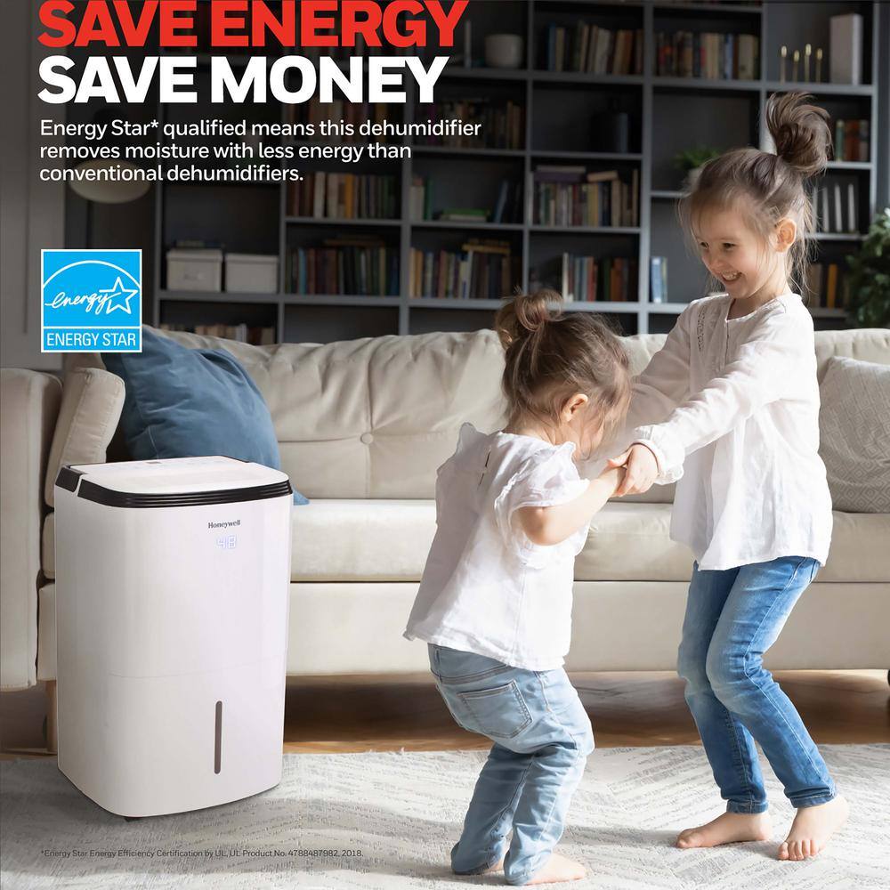 Honeywell TP70AWKN Smart WiFi Energy Star Dehumidifier for Basements & Large Rooms Up to 4000 sq. ft. with Alexa Voice Control