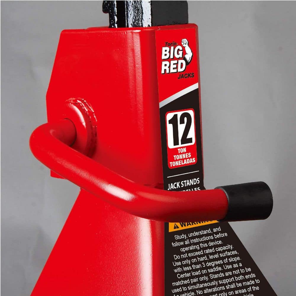 Big Red T412002 12-Ton Heavy-Duty Jack Stands (2 Pack)