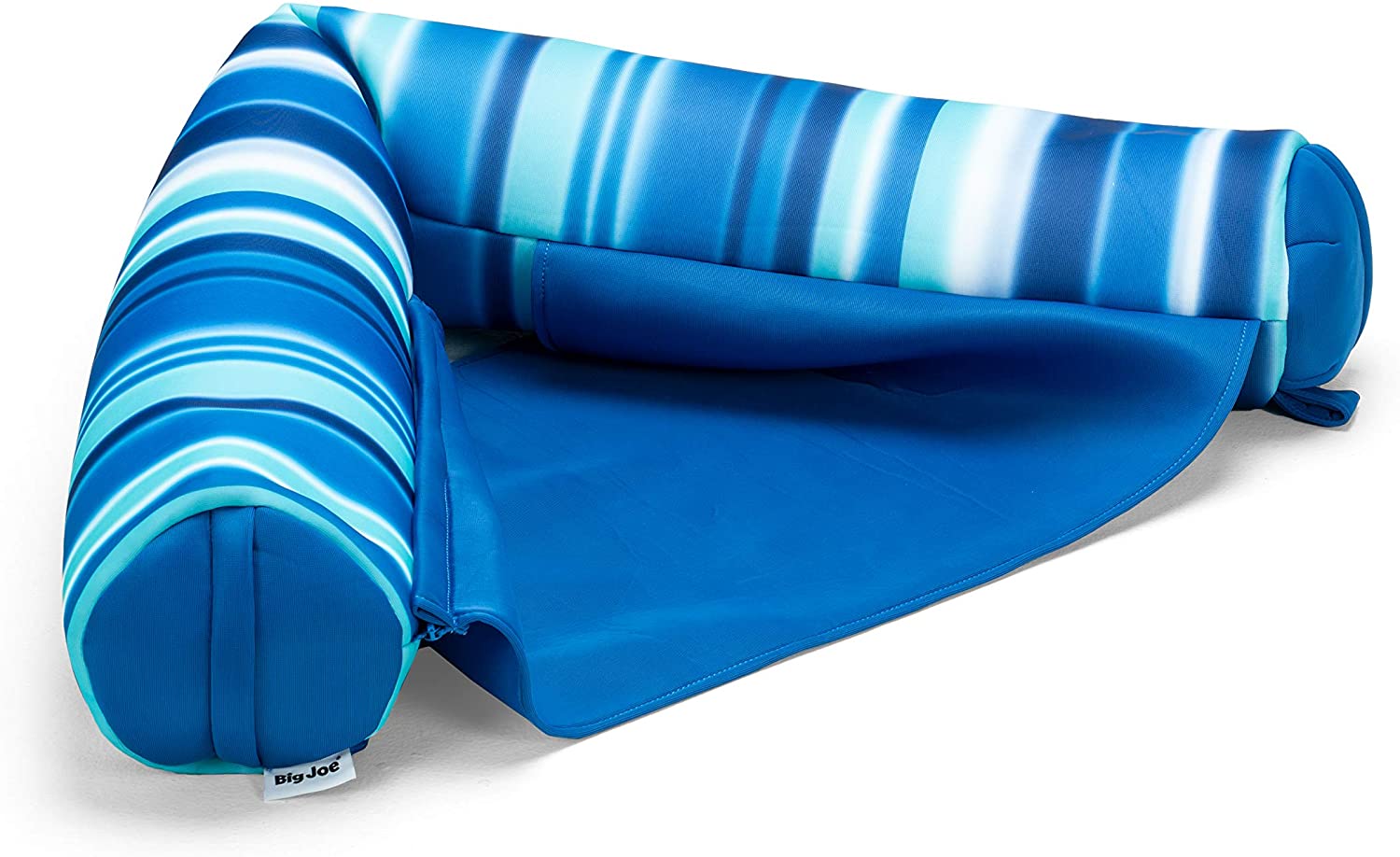 Big Joe Noodle Sling No Inflation Needed Pool Seat with Armrests. Blurred Blue. 3ft