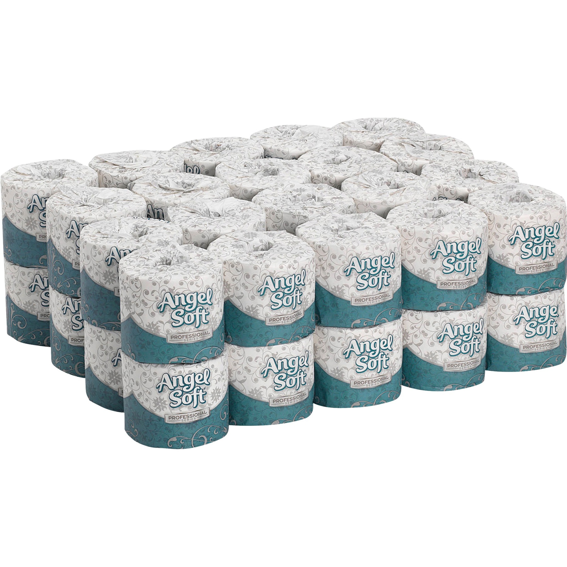 Angel Soft Professional Series. GPC16840. Embossed Toilet Paper. 40 per Carton. White