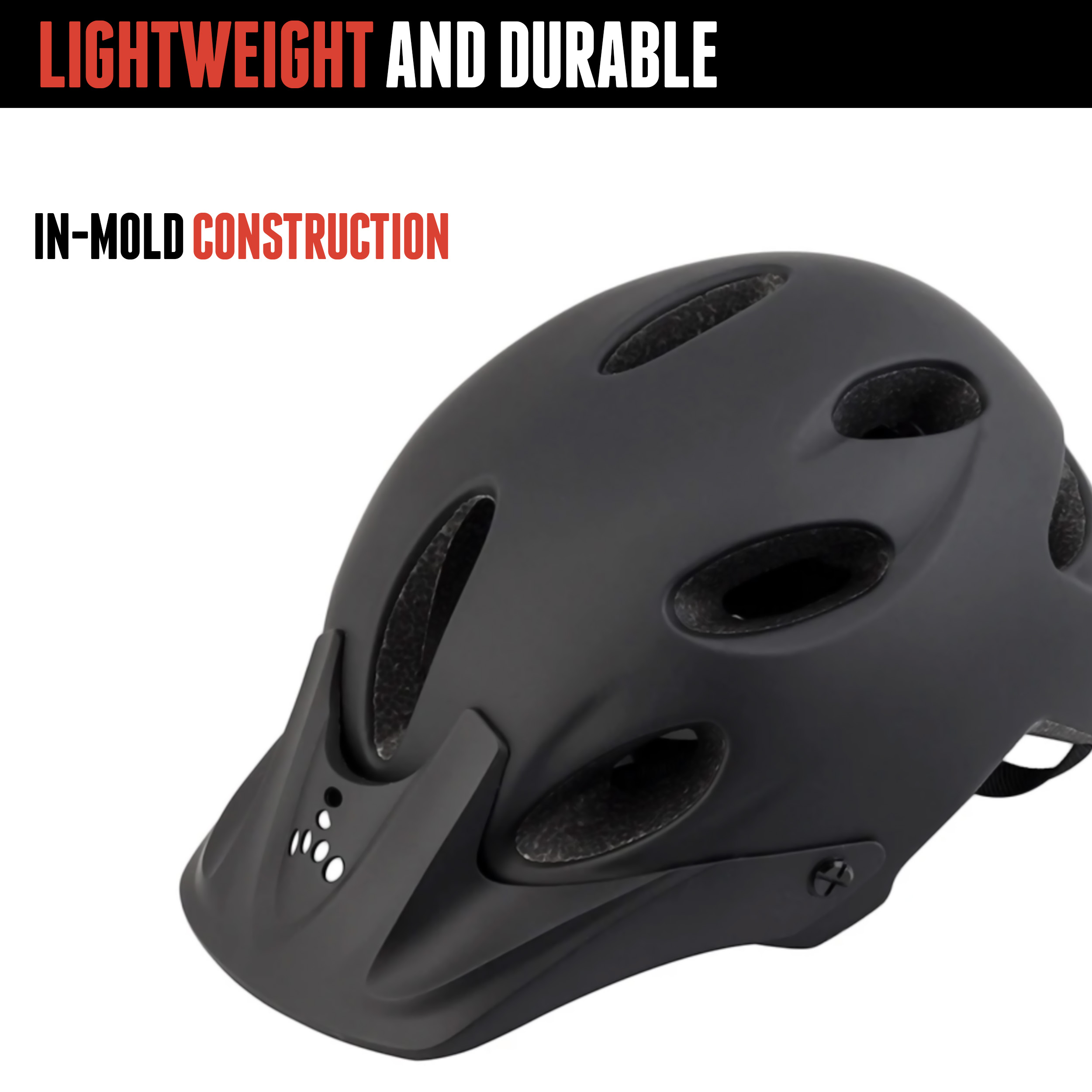 Triple Eight Compass Certified Bike Helmet for Cycling and Mountain Biking. Black Matte