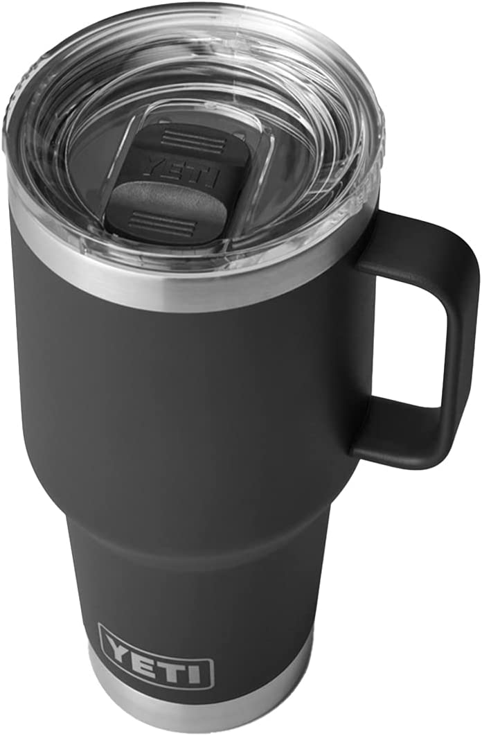 YETI Rambler 30 oz Travel Mug with Stronghold Lid. Black