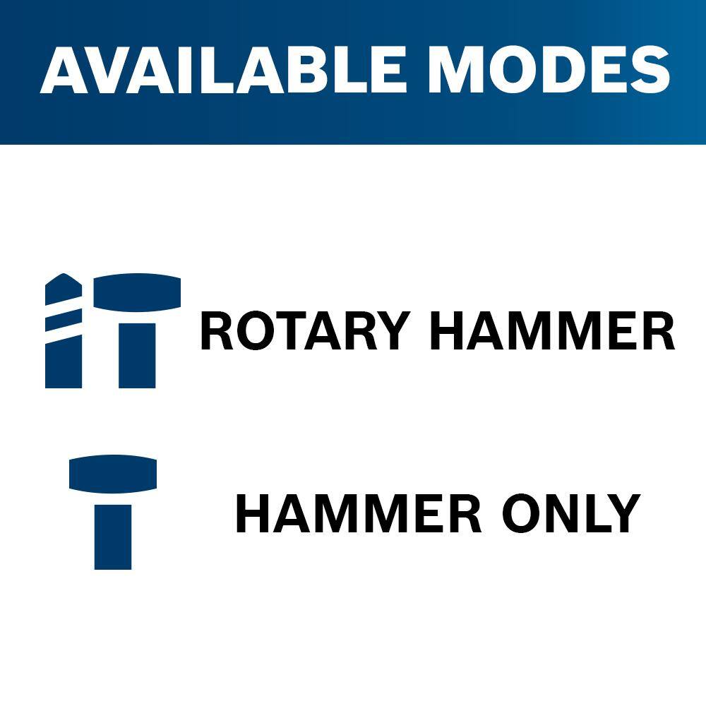 Bosch RH540M 12 Amp 1-9/16 in. Corded Variable Speed SDS-Max Combination Concrete/Masonry Rotary Hammer Drill with Carrying Case