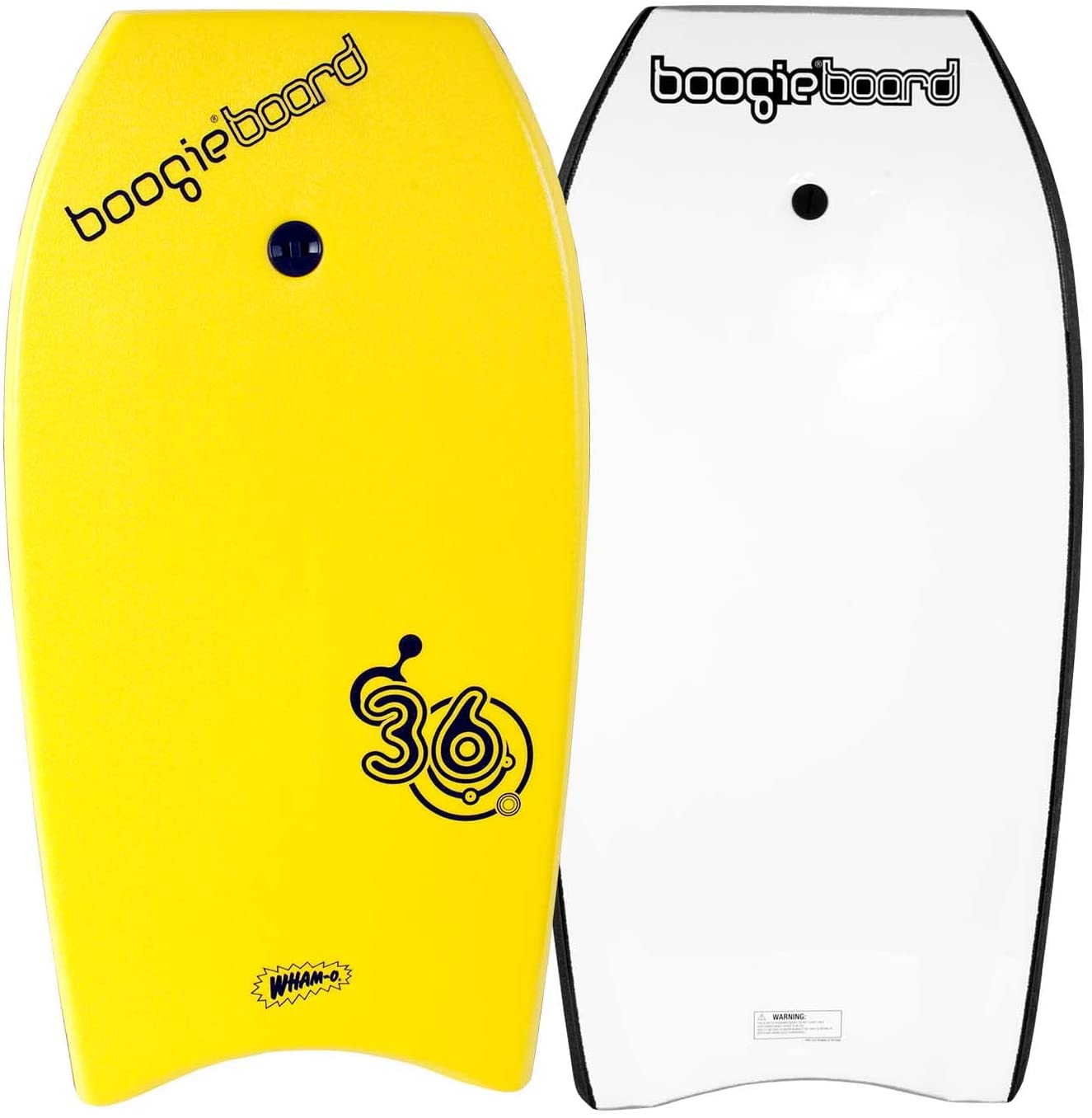 Wham-O Boogieboard 36″ - Phuzion Core - XPE Deck - HDPE bottom - Crescent tail - Includes wrist leash- Surfing Waves Ocean Summer Fun Beach Man & Woman Water Body Board