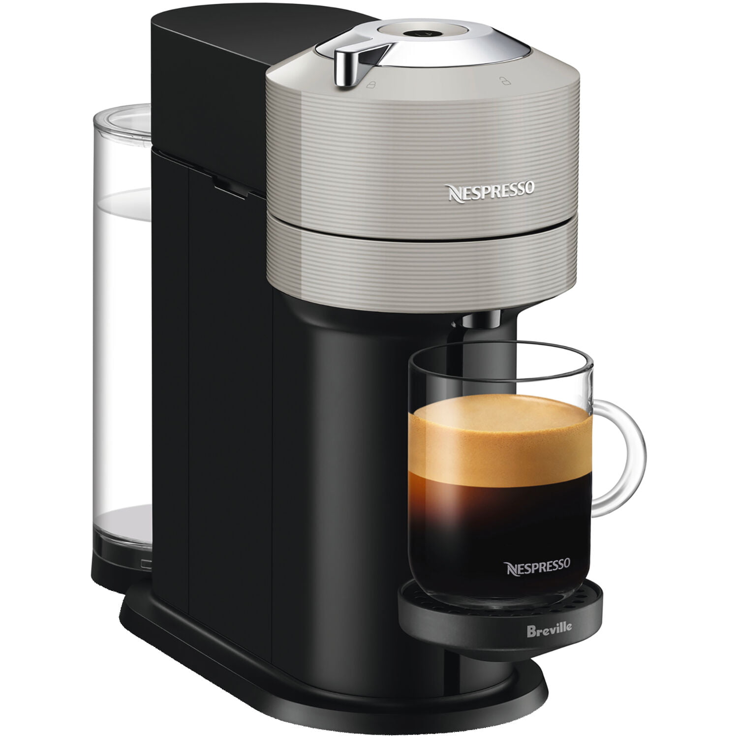 Breville Vertuo Next Coffee and Espresso Maker in Light Gray